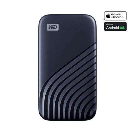 WD MY PASSPORT 2TB Portable External SSD (Blue).